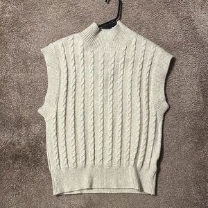 Beige sweater vest - like new! - size XS